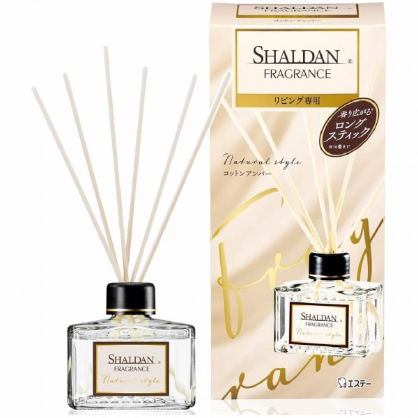 фото St shaldan fragrance освежитель воздуха с ротанговыми палочками хлопок и амбра 80 мл