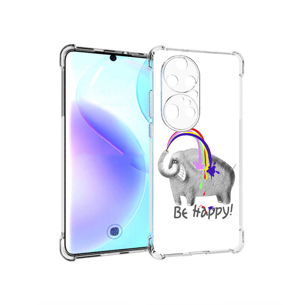 

Чехол MyPads Tocco для Huawei P50 Pro счастливый слон, Прозрачный, Tocco