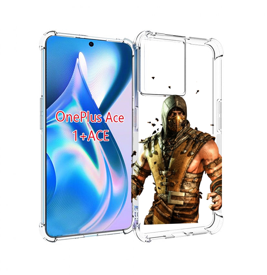 

Чехол MyPads Mortal Kombat scorpion для OnePlus Ace, Прозрачный, Tocco