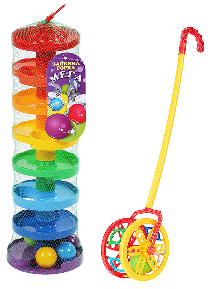 фото Развивающие игрушки биплант игра зайкина горка мега+ каталка колесо
