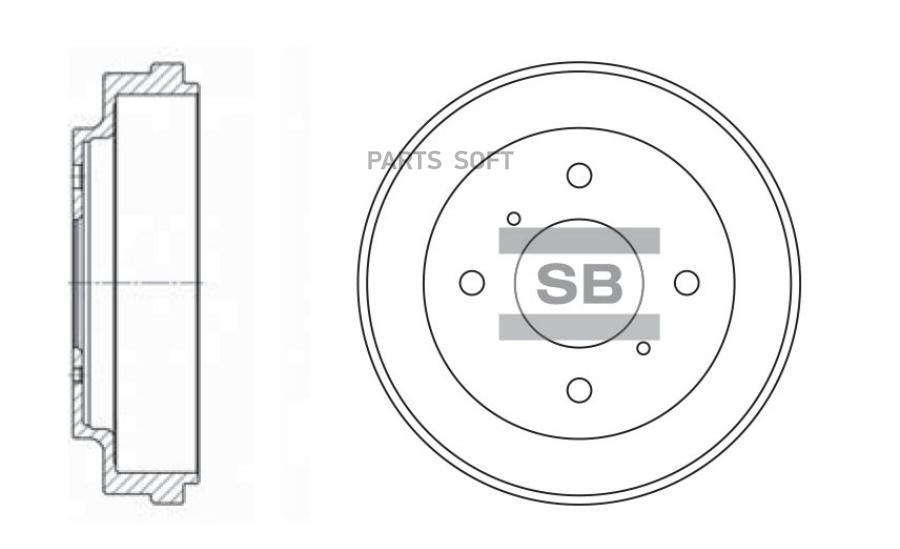 

Барабан Тормозной Nissan Almera Classic Sd4212 Sangsin brake арт. SD4212