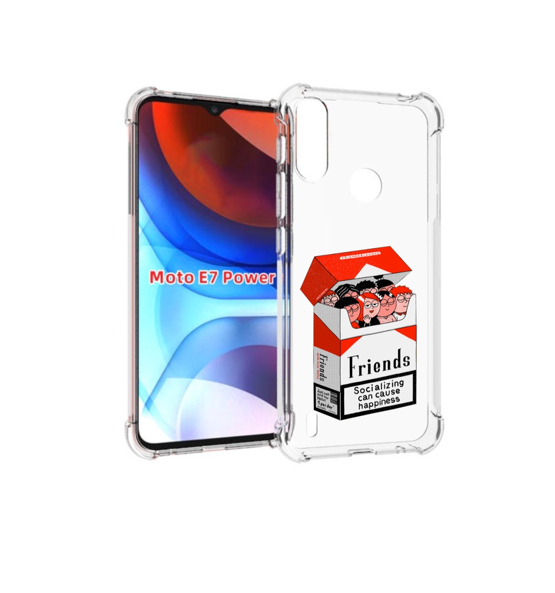 

Чехол MyPads друзья для Motorola Moto E7 Power, Прозрачный, Tocco