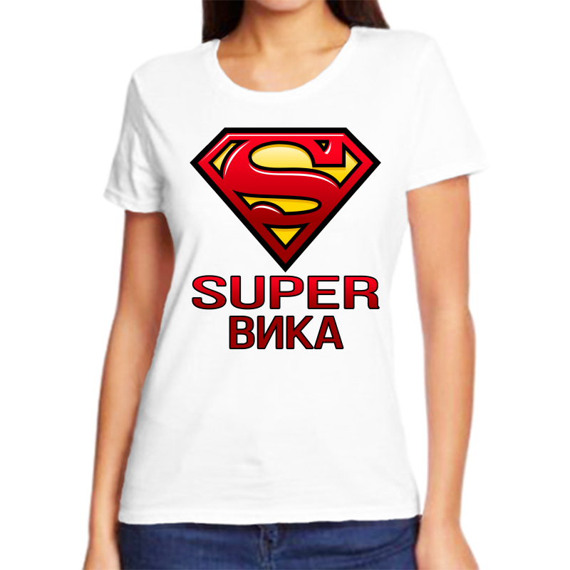 

Футболка женская белая 70 р-р супер вика, Белый, fzh_super_vika