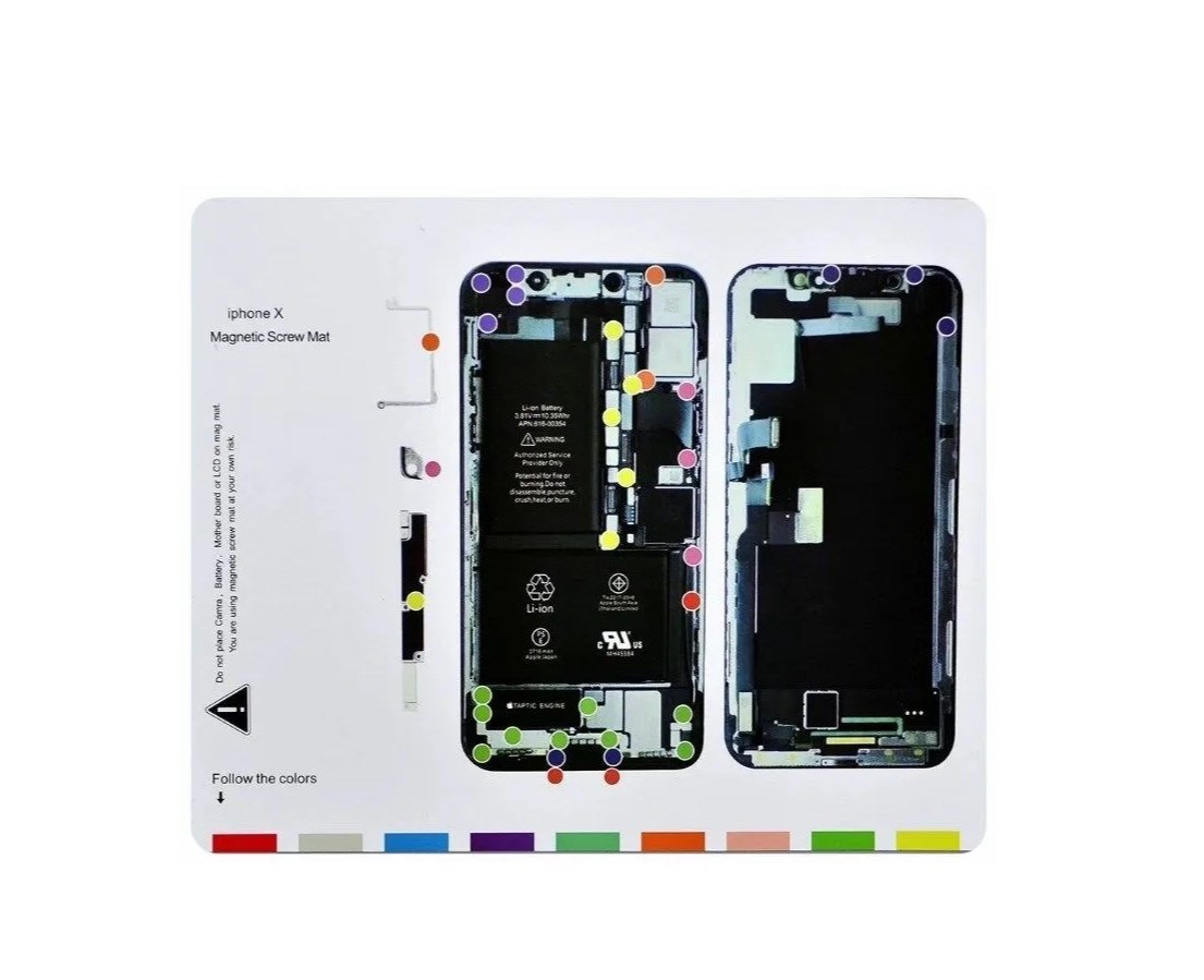 

Магнитный коврик iPhone X (схема разбора), iPhone X