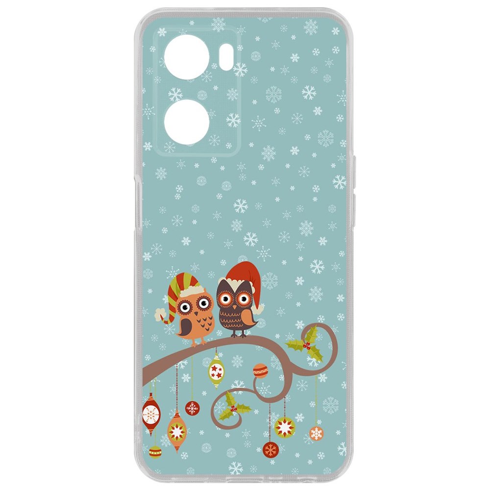 

Чехол Совушки для Oppo A57s, Прозрачный