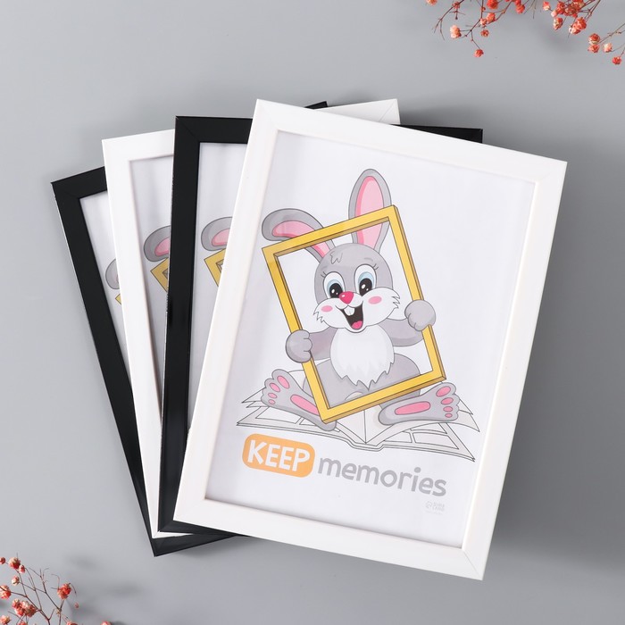 

Набор рамок Keep memories Формат 15х21 см, 4 шт. цвет чёрный/белый