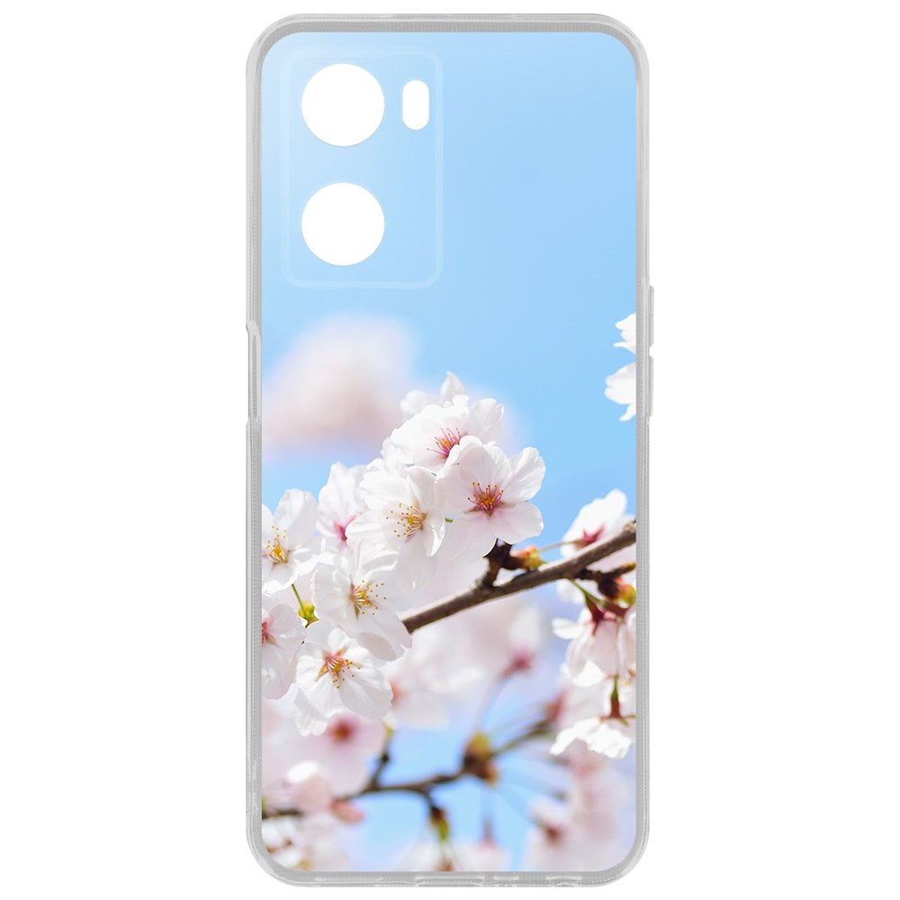 

Чехол Цветение для Oppo A57s, Прозрачный