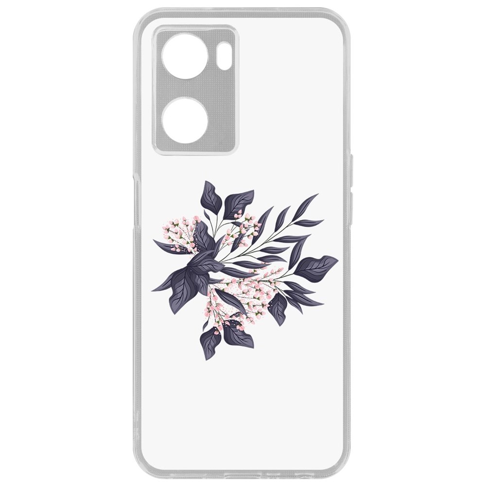 

Чехол Розовые бутоны для Oppo A57s, Прозрачный