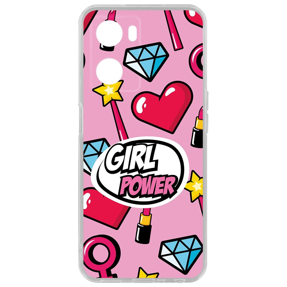 

Чехол Girl Power для Oppo A57s, Прозрачный
