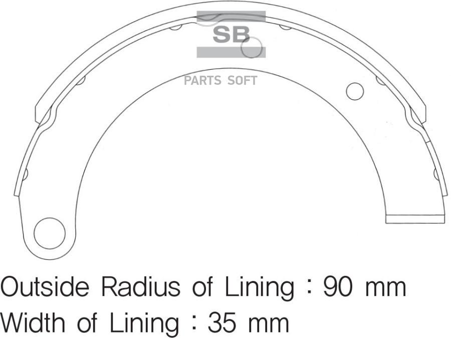 

Колодки Барабанные Hyundai Hd65/72 04- (В Комплекте 2шт) Sa121 Sangsin brake арт. SA121