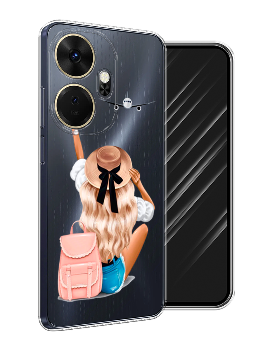 

Чехол Awog на Itel P55 Plus 4G "Автостопом самолетом", Бежевый;белый, 3201950-1