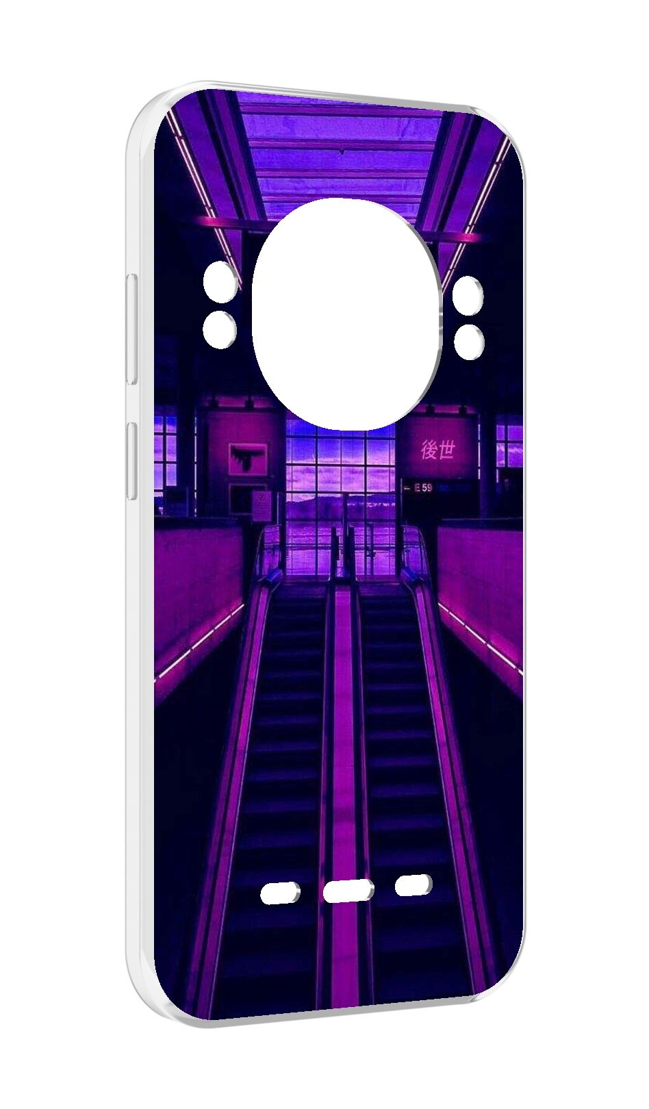 

Чехол MyPads фиолетовый эскалатор для UleFone Power Armor 16 Pro, Прозрачный, Tocco