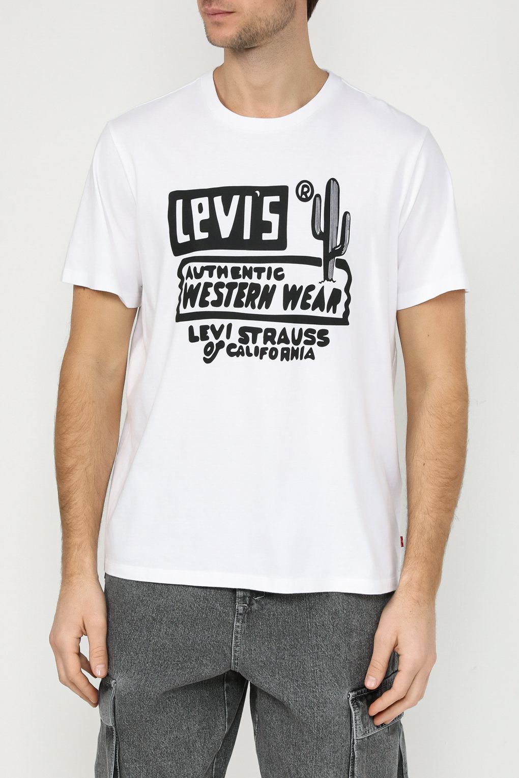 

Футболка мужская Levi's 2249115100 белая L, Белый, 2249115100