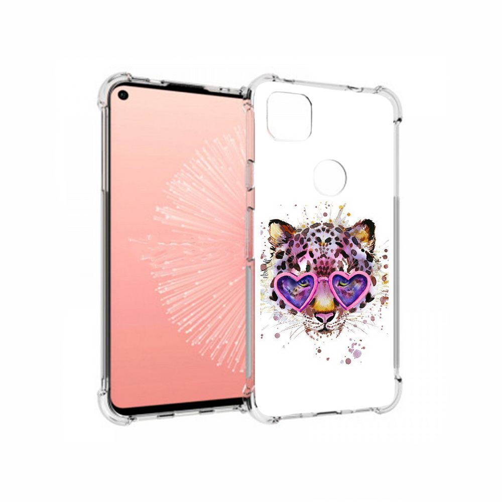 

Чехол MyPads Tocco для Google Pixel 4A модный леопард, Прозрачный, Tocco