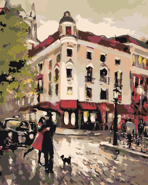 

Картина по номерам Живопись по Номерам Свет вечерних фонарей, 40x50, Свет вечерних фонарей