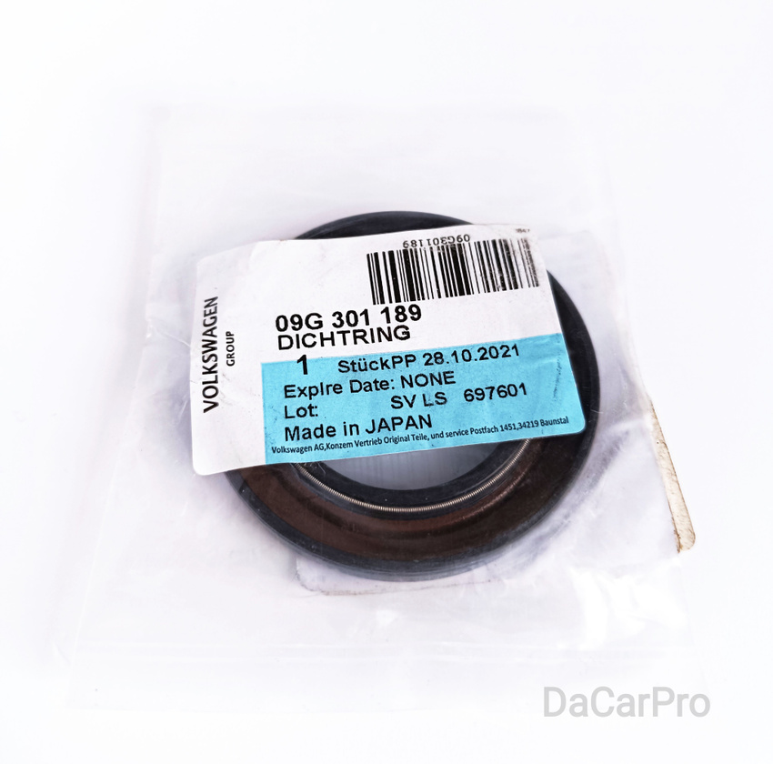 

Сальник привода VAG 09G301189 Audi, VW, Skoda, Volvo, Seat, Citroen