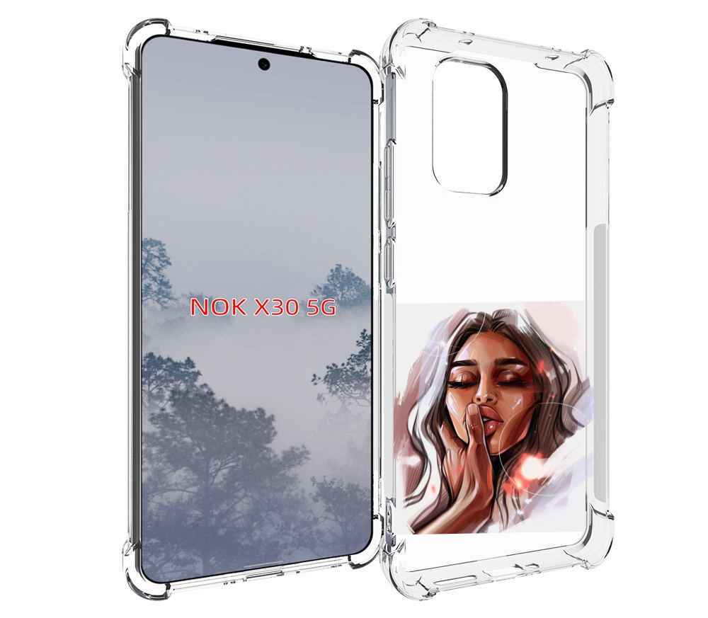 

Чехол MyPads Большие-губы женский для Nokia X30 5G, Tocco