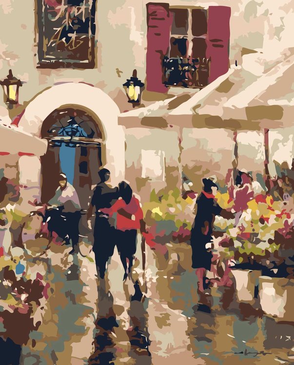 

Картина по номерам Живопись по Номерам Цветочная улица, 40x50, Цветочная улица