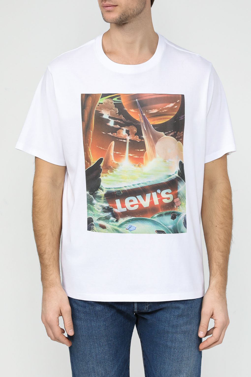 

Футболка мужская Levi's 1614312510 синяя L, Синий, 1614312510