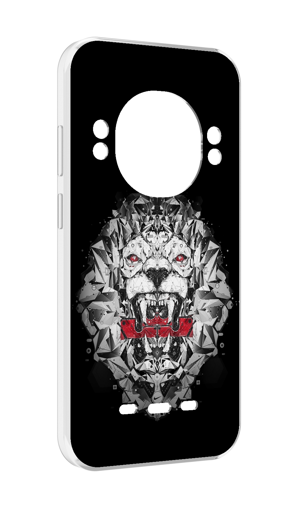 

Чехол MyPads тигр-с-гранями-черно-белый для UleFone Power Armor 16 Pro, Прозрачный, Tocco