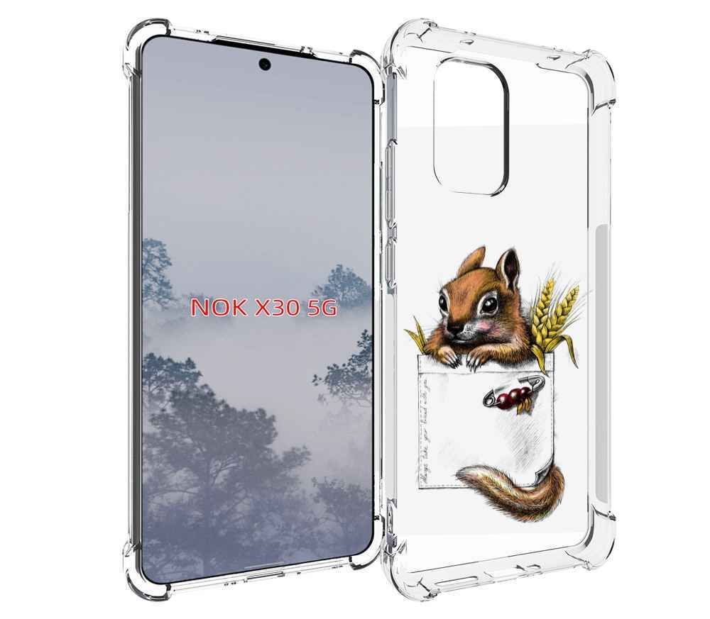 

Чехол MyPads Белочка для Nokia X30 5G, Tocco