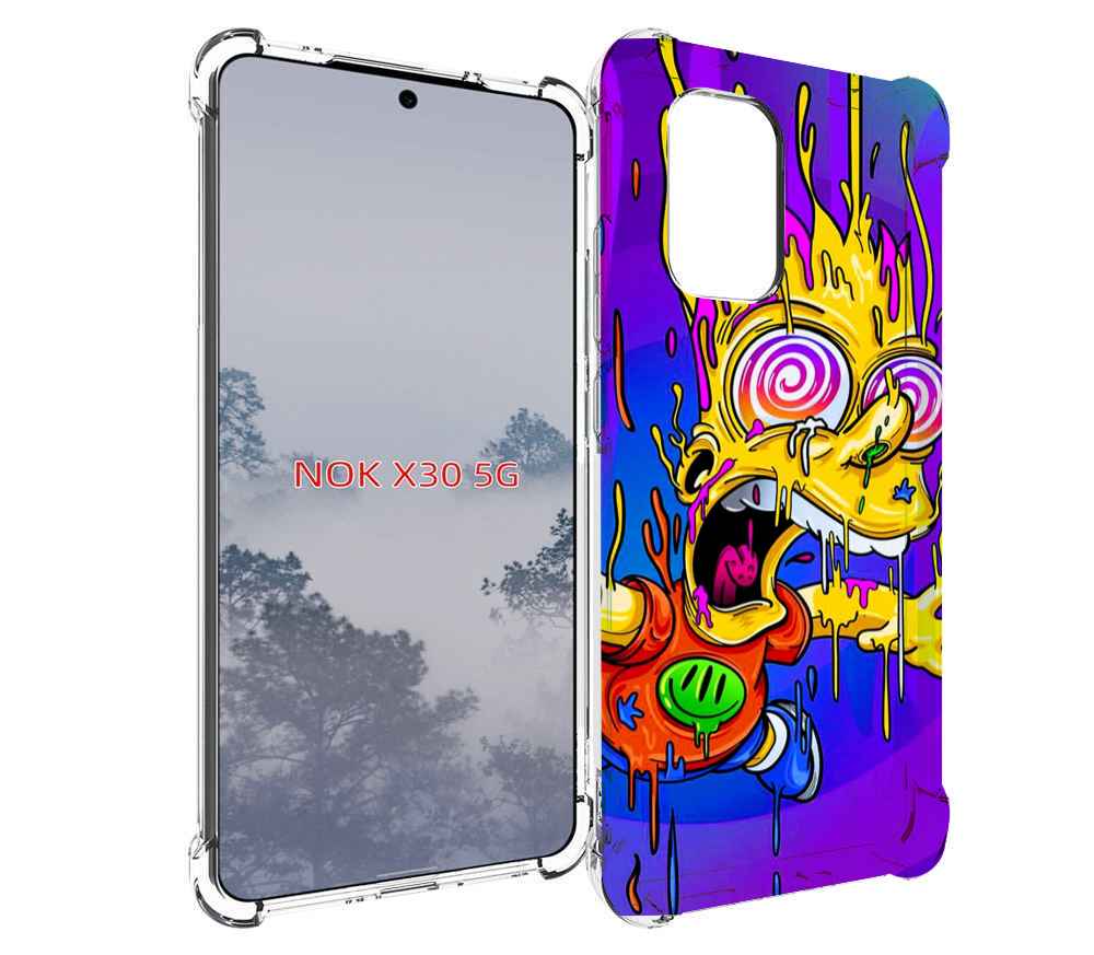 

Чехол MyPads Барт-арт-стрит для Nokia X30 5G, Tocco
