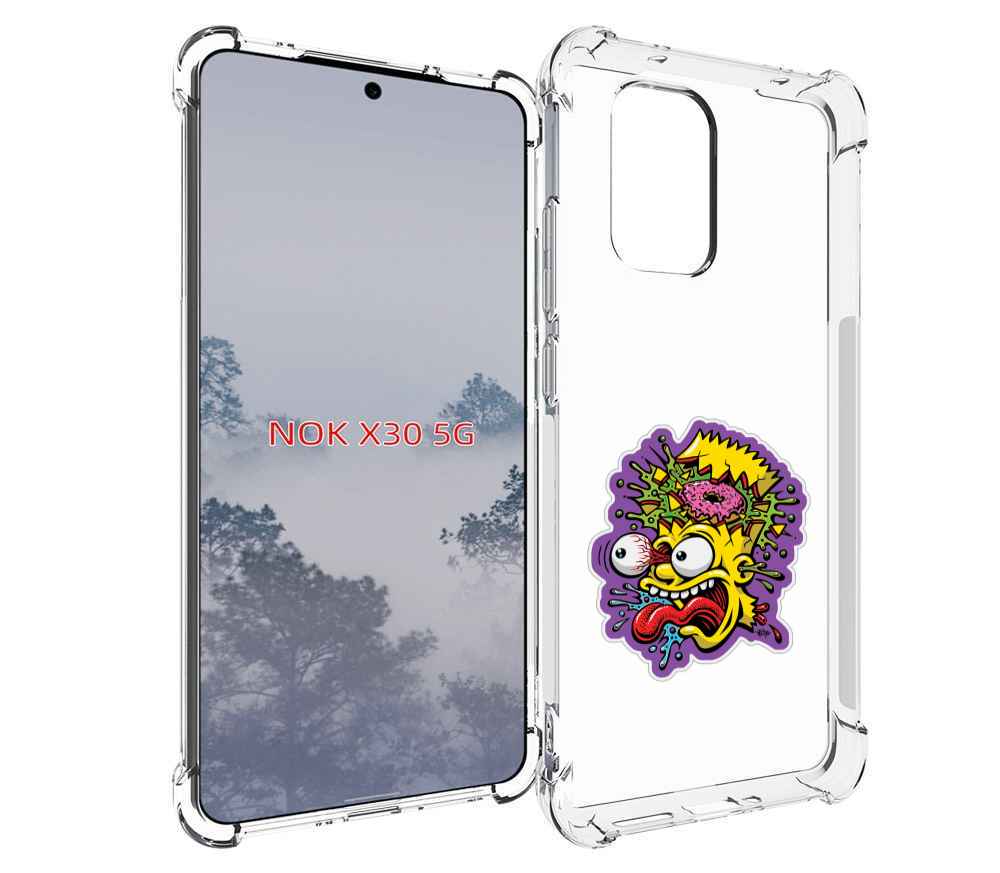 

Чехол MyPads Барт-Симпсон для Nokia X30 5G, Tocco