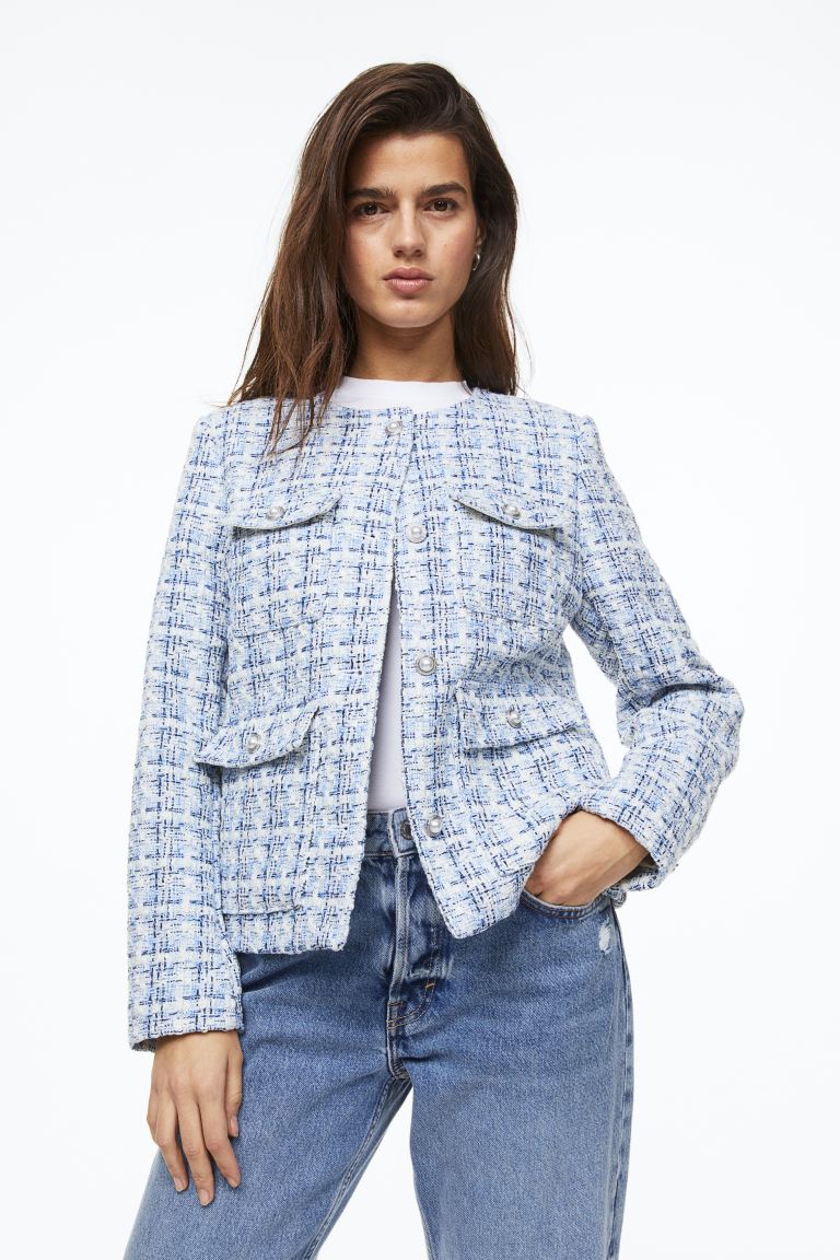 

Жакет женский H&M 1145920002 синий 2XL (доставка из-за рубежа), 1145920002