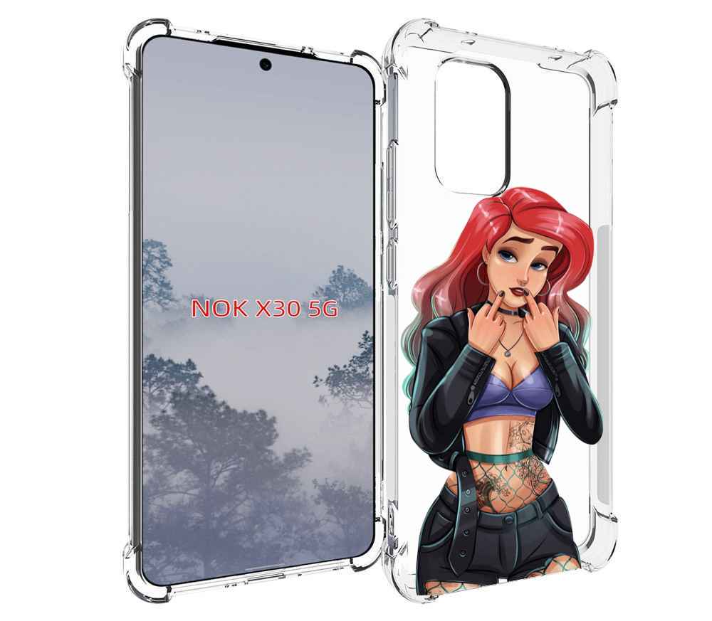 

Чехол MyPads Ариэль-русалочка-готика для Nokia X30 5G, Tocco