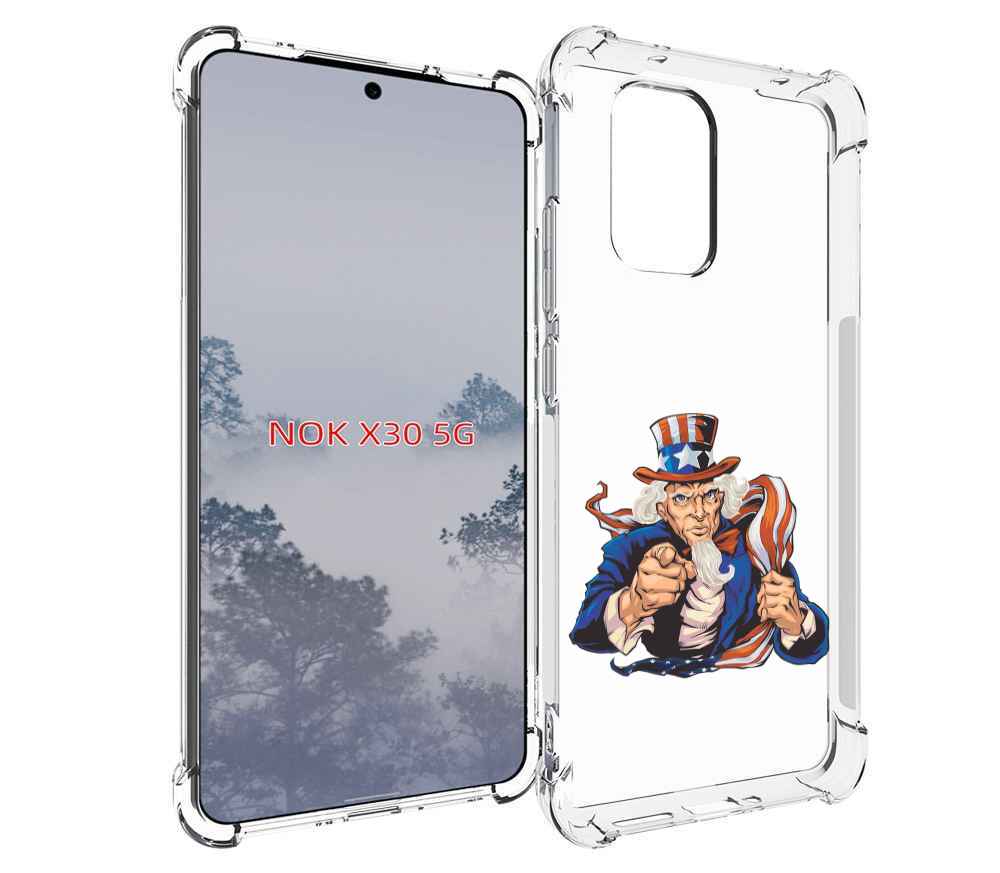 

Чехол MyPads Американский-дед для Nokia X30 5G, Tocco