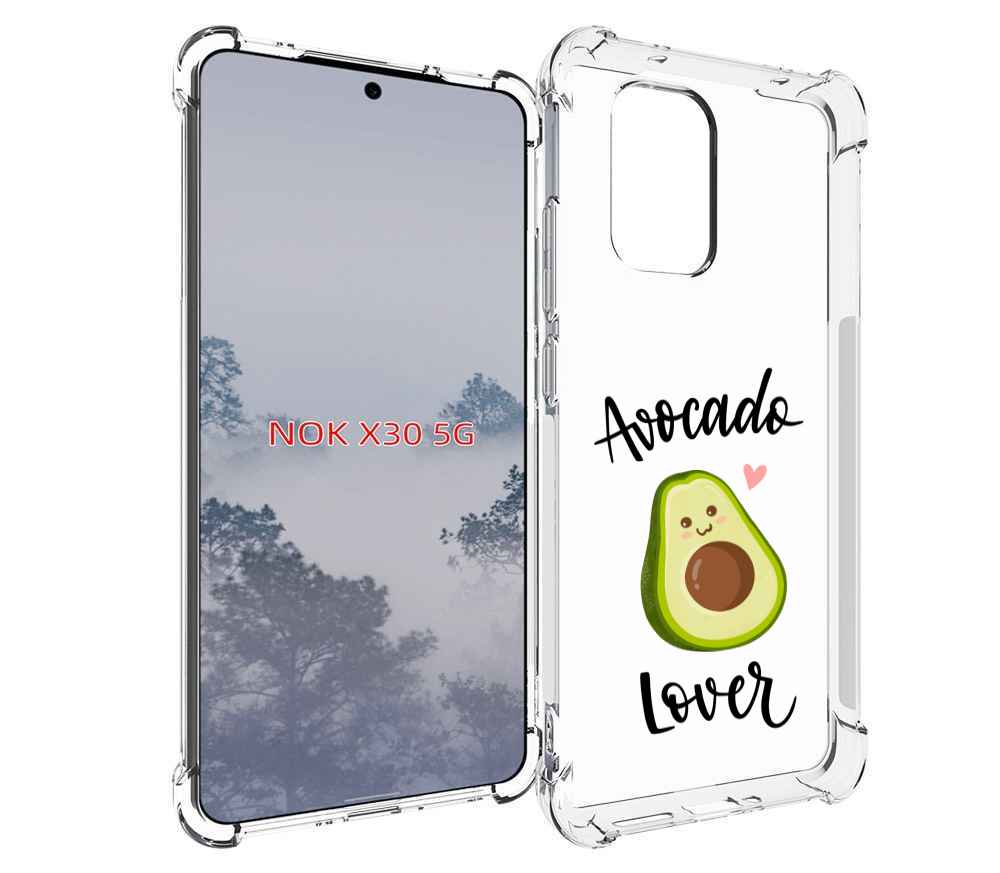 

Чехол MyPads Авокадо-любовь для Nokia X30 5G, Tocco