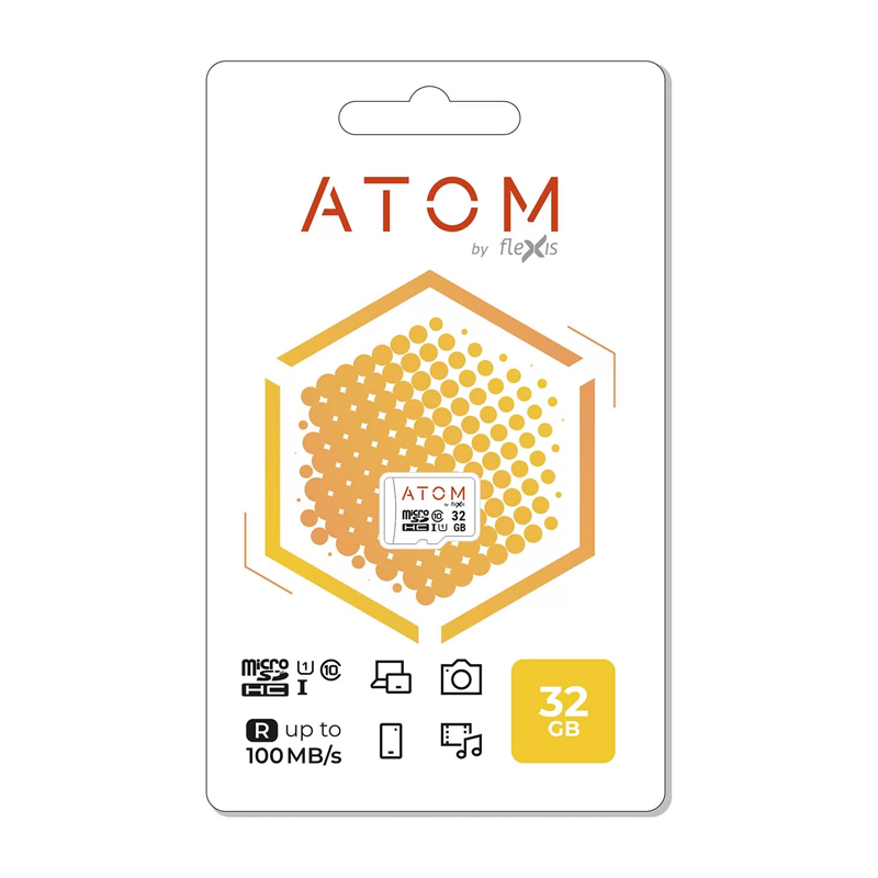 

Карта памяти Atom Micro SDHC 32Гб AMSDU1, AMSDU1