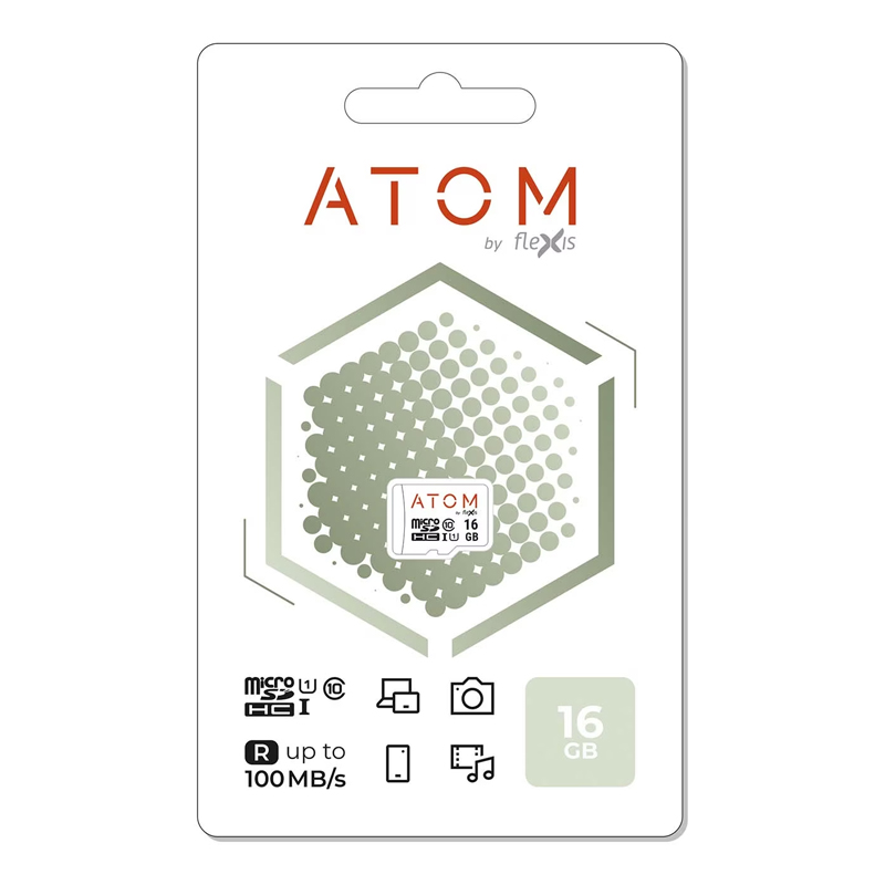 Карта памяти Atom Micro SDHC 16Гб AMSDU1