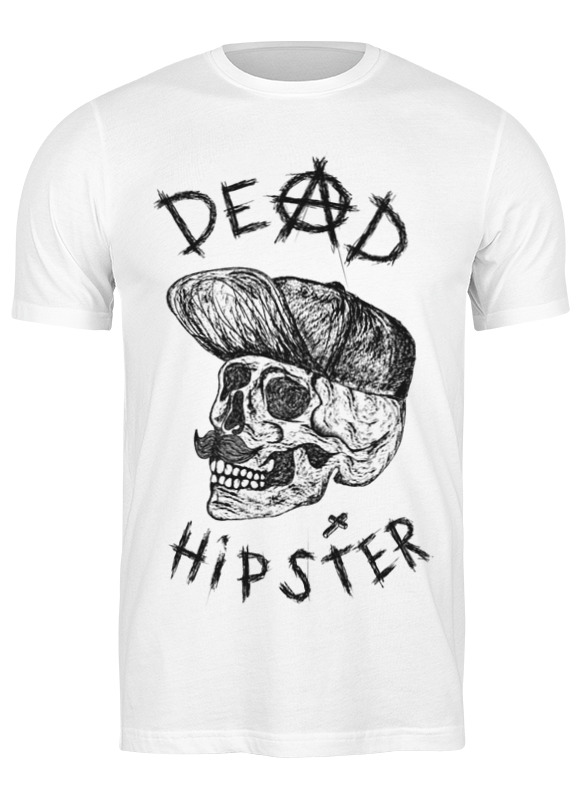 

Футболка мужская Printio Hipster 1236008 белая S, Белый, Hipster 1236008