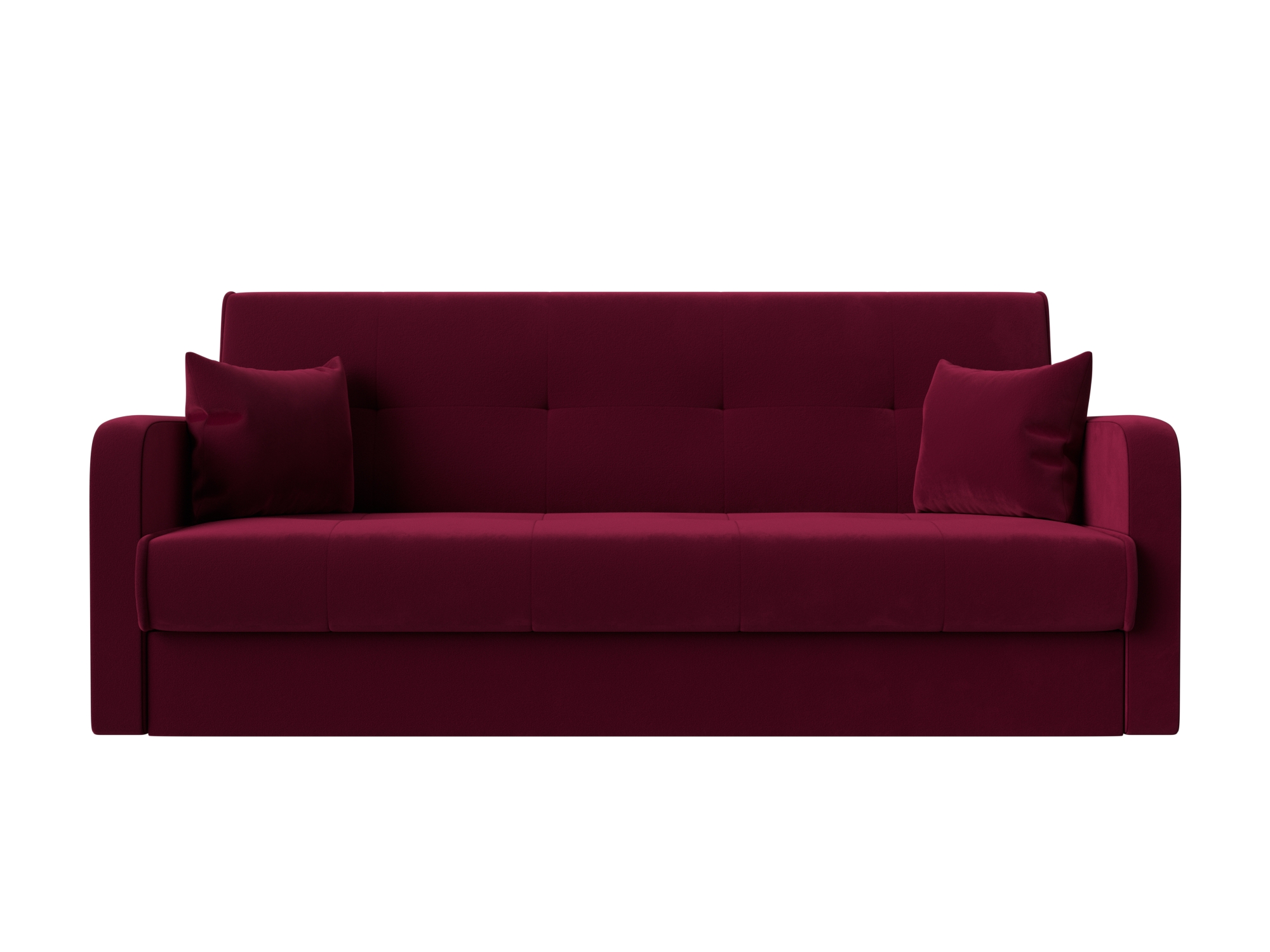 

Диван-кровать 4Home Надежда, 201x82x89 см, Книжка, бордовый, микровельвет, Надежда