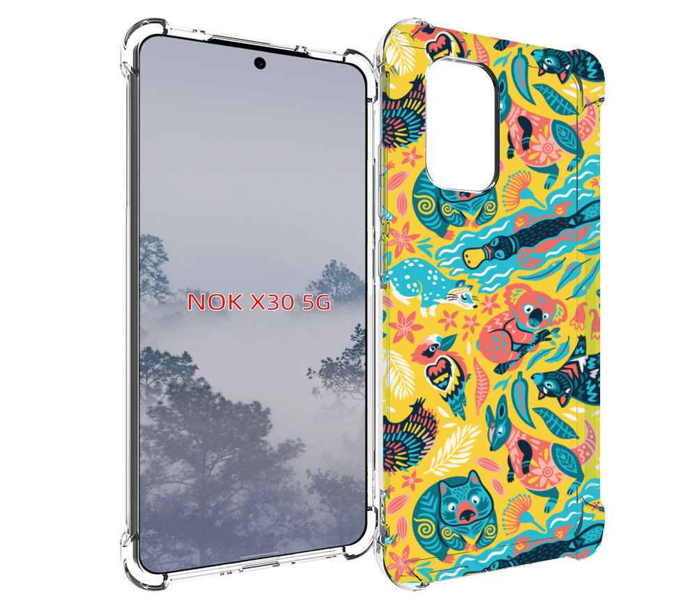 

Чехол MyPads seamless-pattern для Nokia X30 5G, Tocco