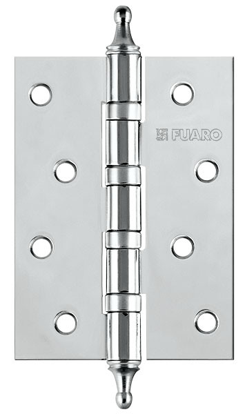 

Петля Fuaro (Фуаро) универсальная 4BB/A/BL 100x75x2,5 CP (Хром) БЛИСТЕР, Серебристый