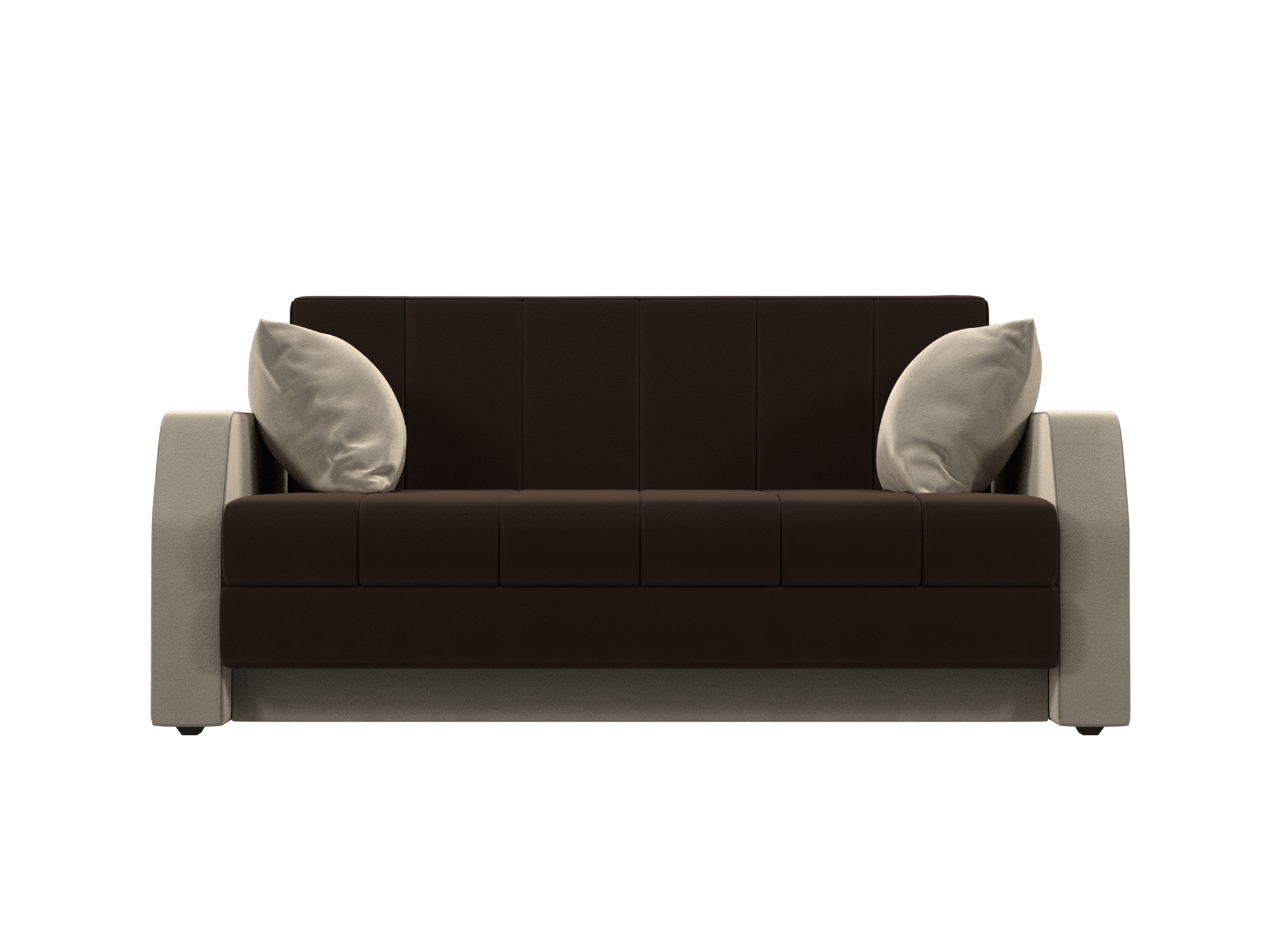 

Диван-кровать 4Home Малютка, 154x86x73 см, выкатной, коричневый\бежевый, микровельвет, Малютка