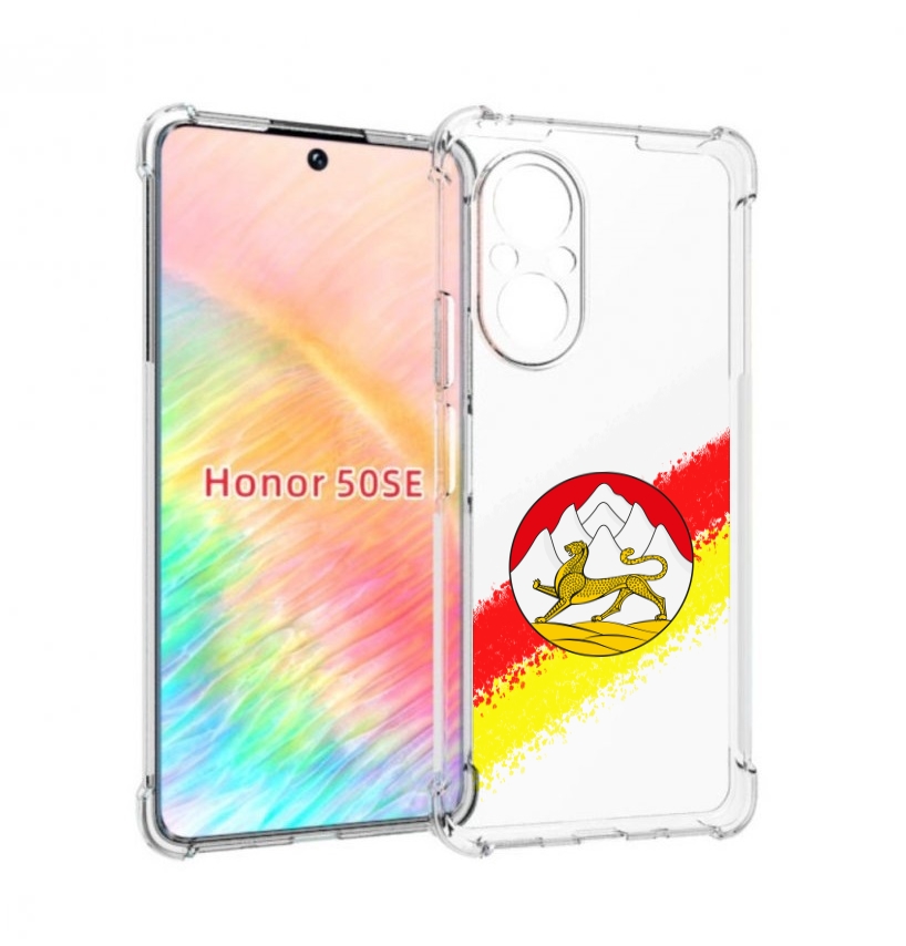 

Чехол бампер MyPads герб флаг южная осетия для Honor 50 SE проти, Прозрачный, Tocco