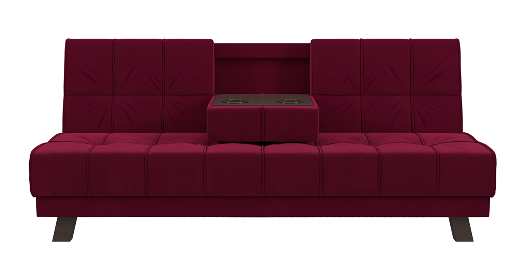 

Диван-кровать 4Home Винсент, 188x85x88 см, Книжка, бордовый, микровельвет, Винсент