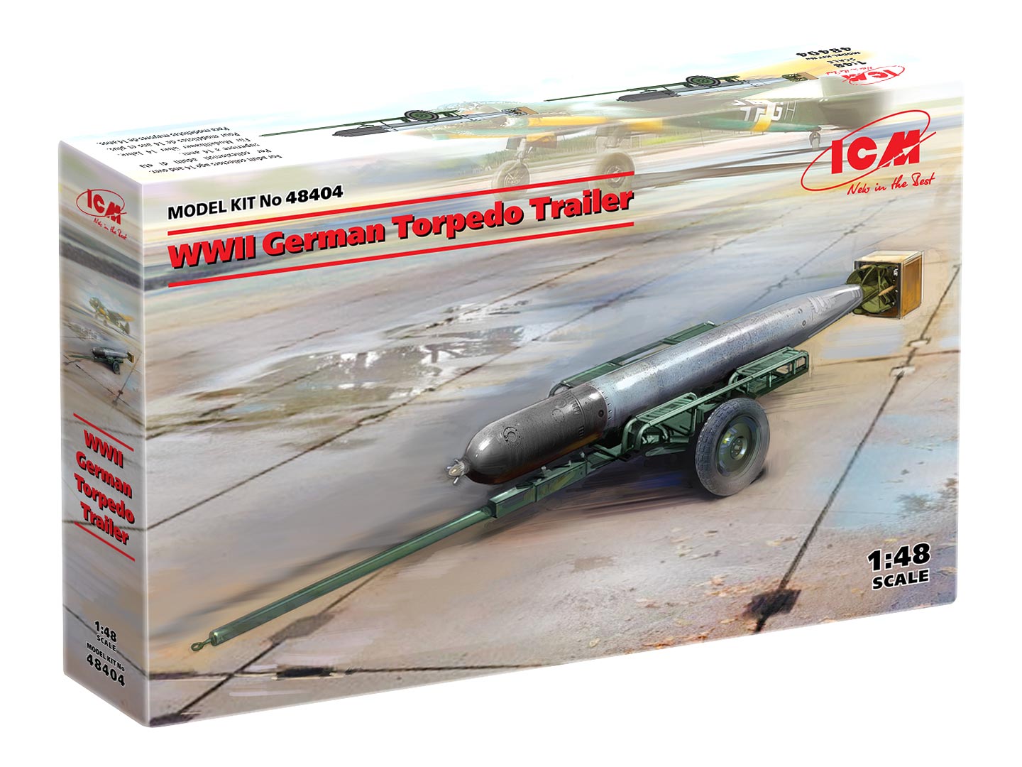

Сборная модель ICM 1/48 Германская торпедная тележка IIMB 48404