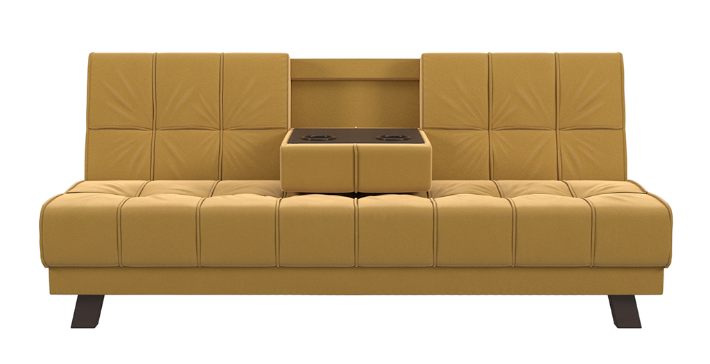 

Диван-кровать 4Home Винсент, 188x85x88 см, Книжка, желтый, микровельвет, Винсент