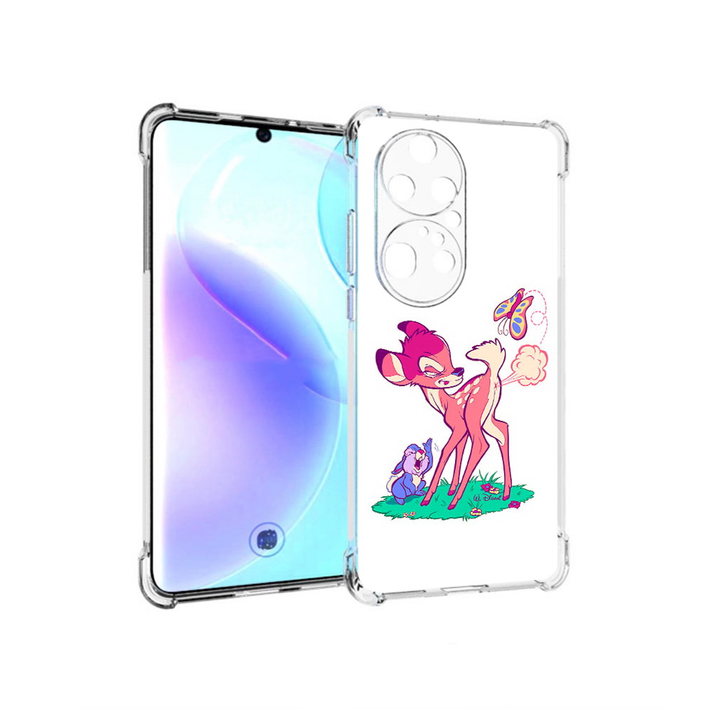 

Чехол MyPads Tocco для Huawei P50 Pro смешной олененок, Прозрачный, Tocco