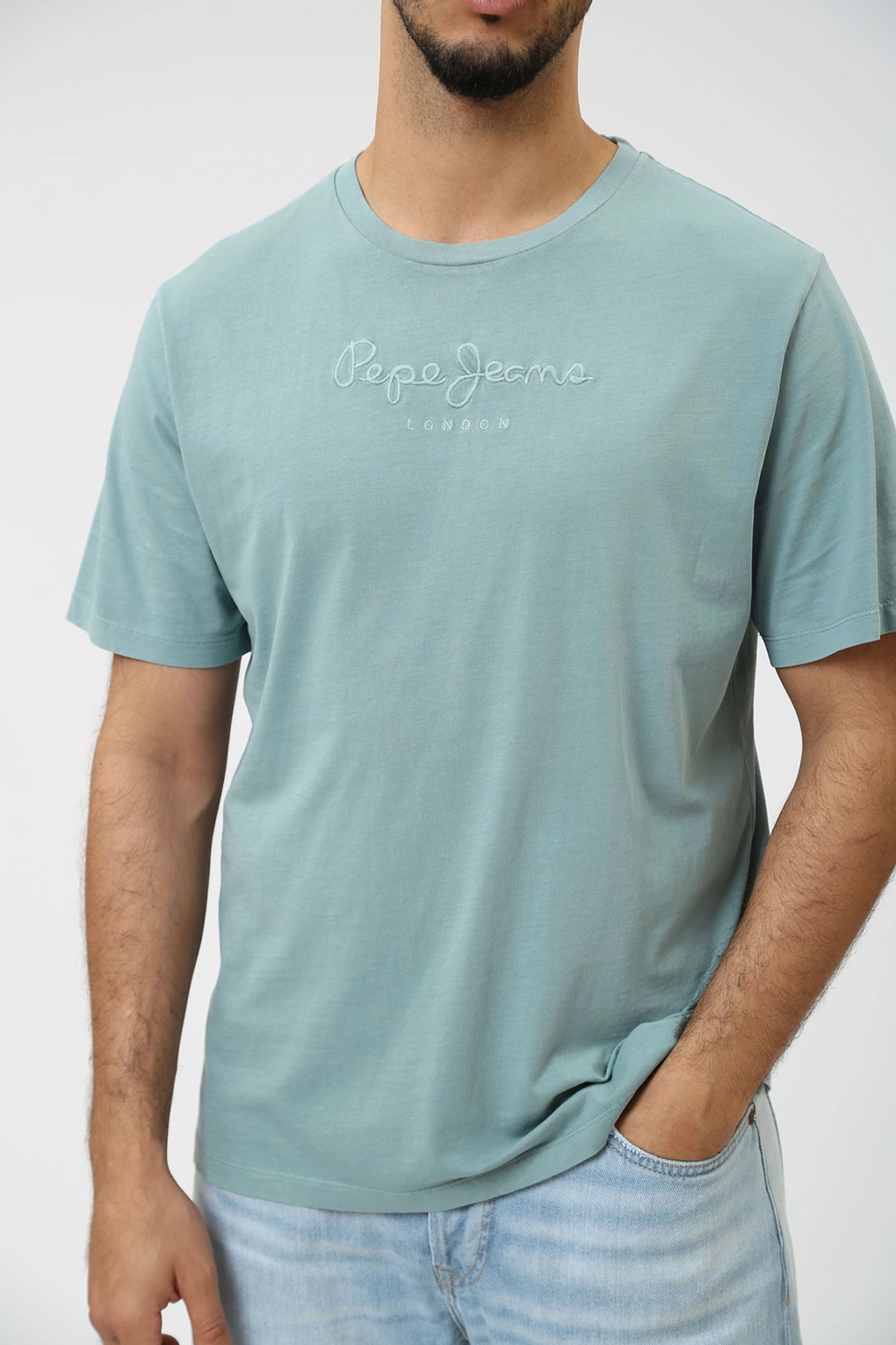 

Футболка мужская Pepe Jeans PM509418 синяя M, Синий, PM509418