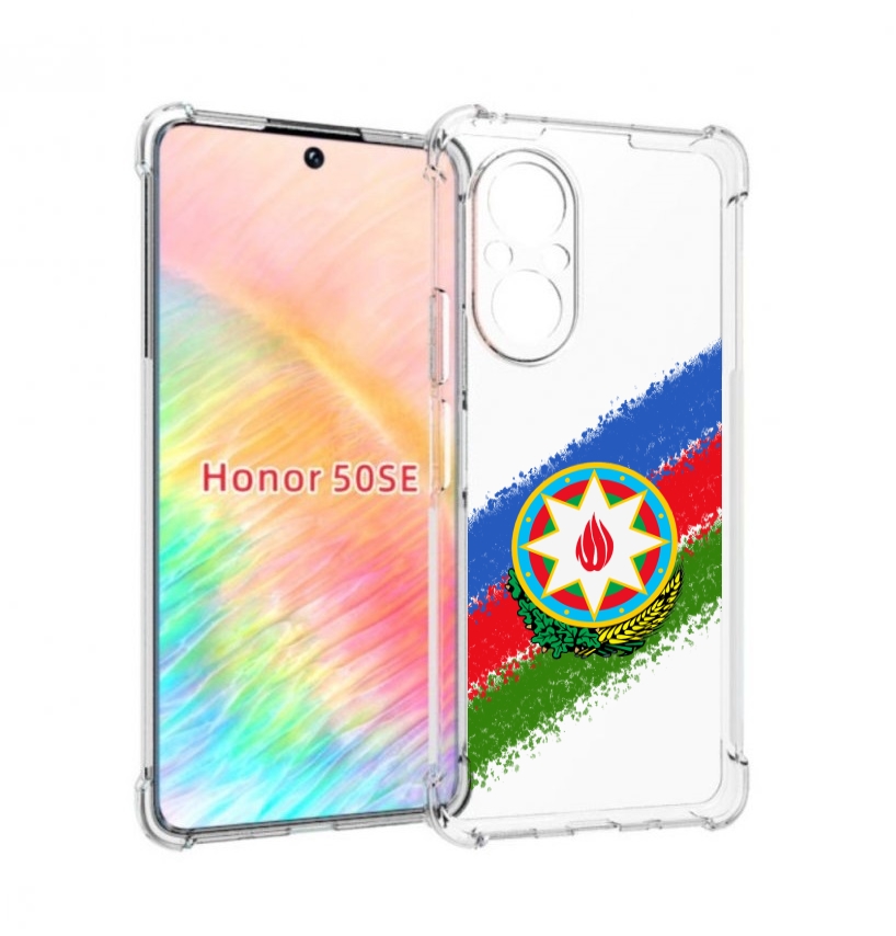 

Чехол бампер MyPads герб флаг Азербайджана для Honor 50 SE проти, Прозрачный, Tocco