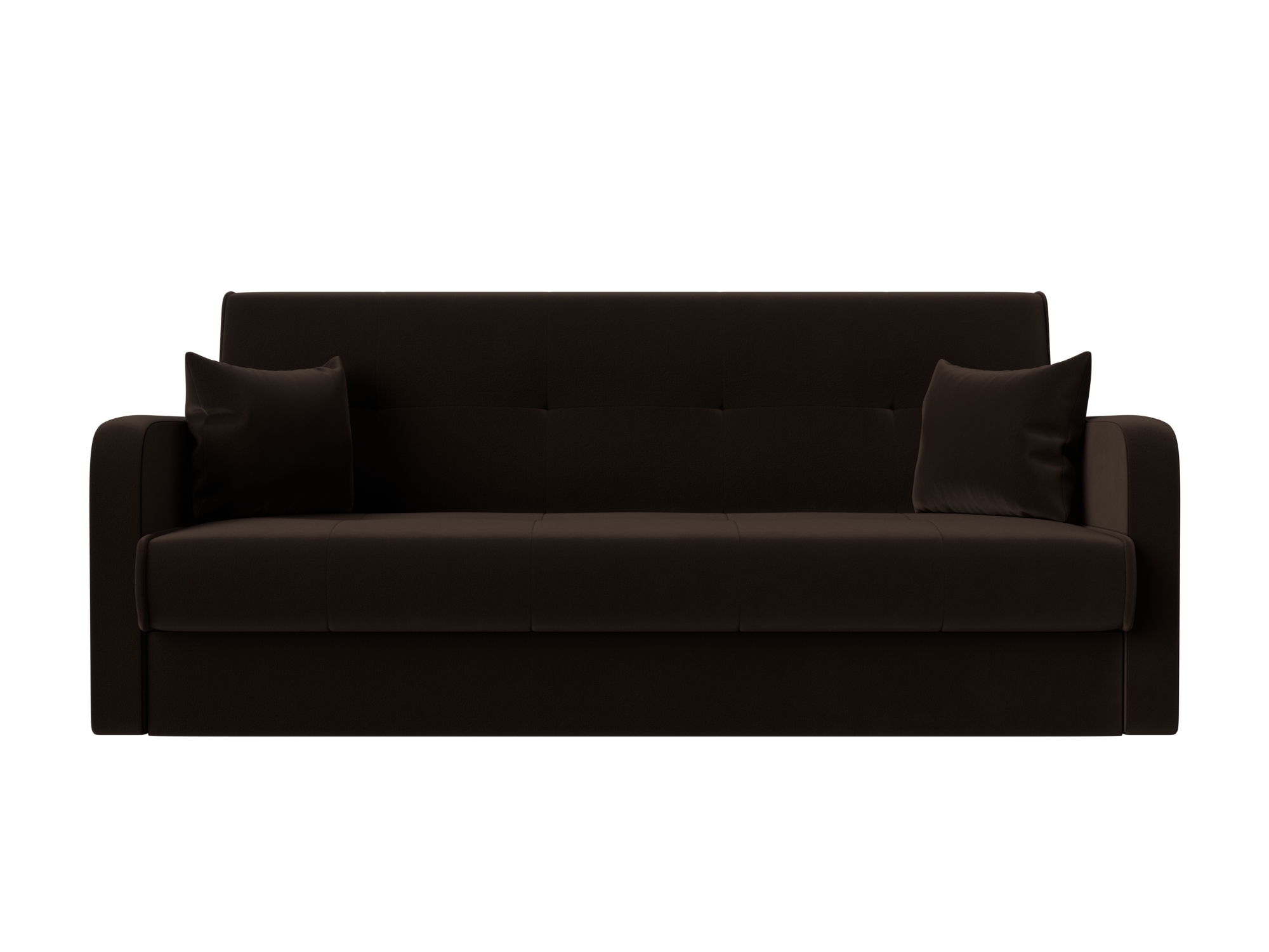 

Диван-кровать 4Home Надежда, 201x82x89 см, Книжка, коричневый, микровельвет, Надежда
