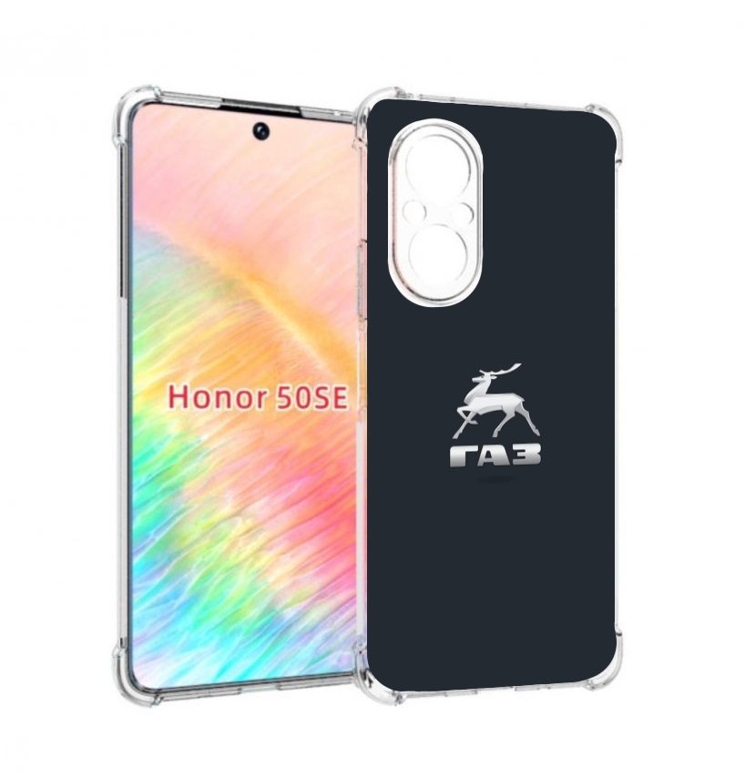 

Чехол бампер MyPads газ-газель для Honor 50 SE противоударный, Прозрачный, Tocco