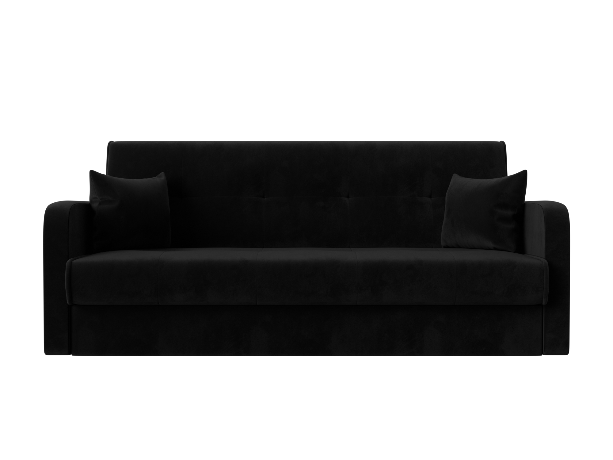 

Диван-кровать 4Home Надежда, 201x82x89 см, Книжка, черный, велюр, Надежда