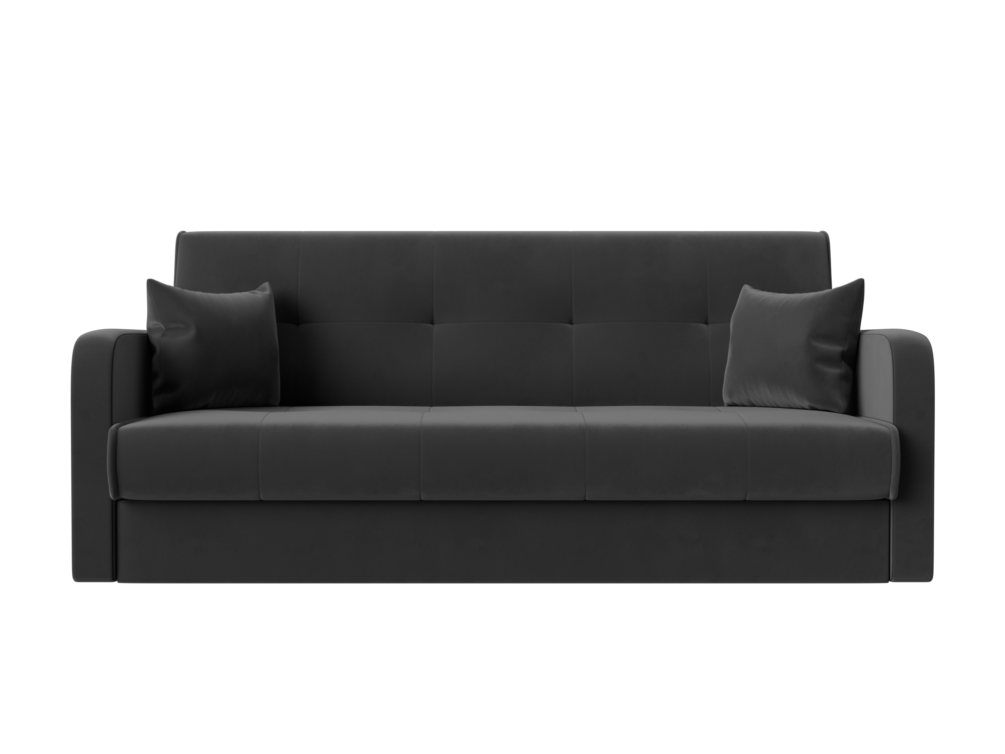 

Диван-кровать 4Home Надежда, 201x82x89 см, Книжка, серый, велюр, Надежда