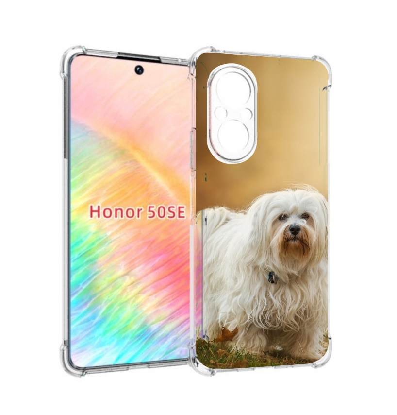 

Чехол бампер MyPads гаванскии бишон для Honor 50 SE противоударный, Прозрачный, Tocco